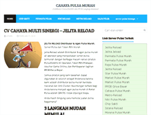 Tablet Screenshot of cahaya-pulsa.com